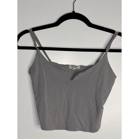 Heart & Hips Tops - HEART & HIPS Women's Light Gray Cami Tank Top Size M Spaghetti Straps Casual